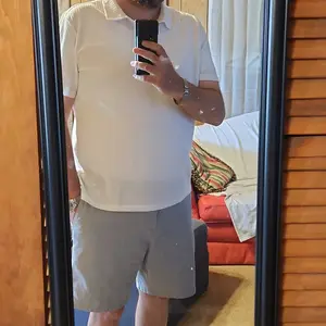 Men's Plain Jacquard Knit Polo Shirt, Polo Style Regular Fit Casual Short Sleeve Button Front Green Top for Summer, Fashion Clothes for Daily Wear