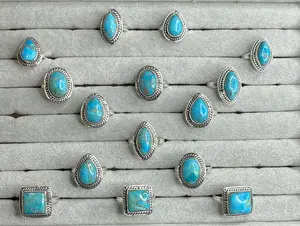 Mojave Turquoise Sterling Silver Rings