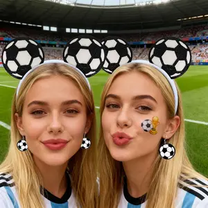 2026 Us Mexico Mexico World Cup Fan Gear Headband Earrings Tattoo Stickers Set, Football Cheering Props, Soccer Support Accessories