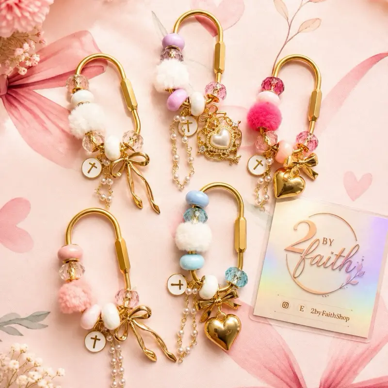 Faith Bag Keychain | Bag Accessories | Handmade Keychain | Cute Accessory