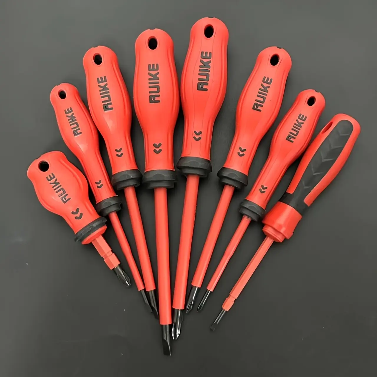 8Pcs Upgraded Screwdriver Set Magnetic, Cross & Flat Head Screwdrivers with Non-Slip Handle, Multi-Purpose Household Repair Hand Tools