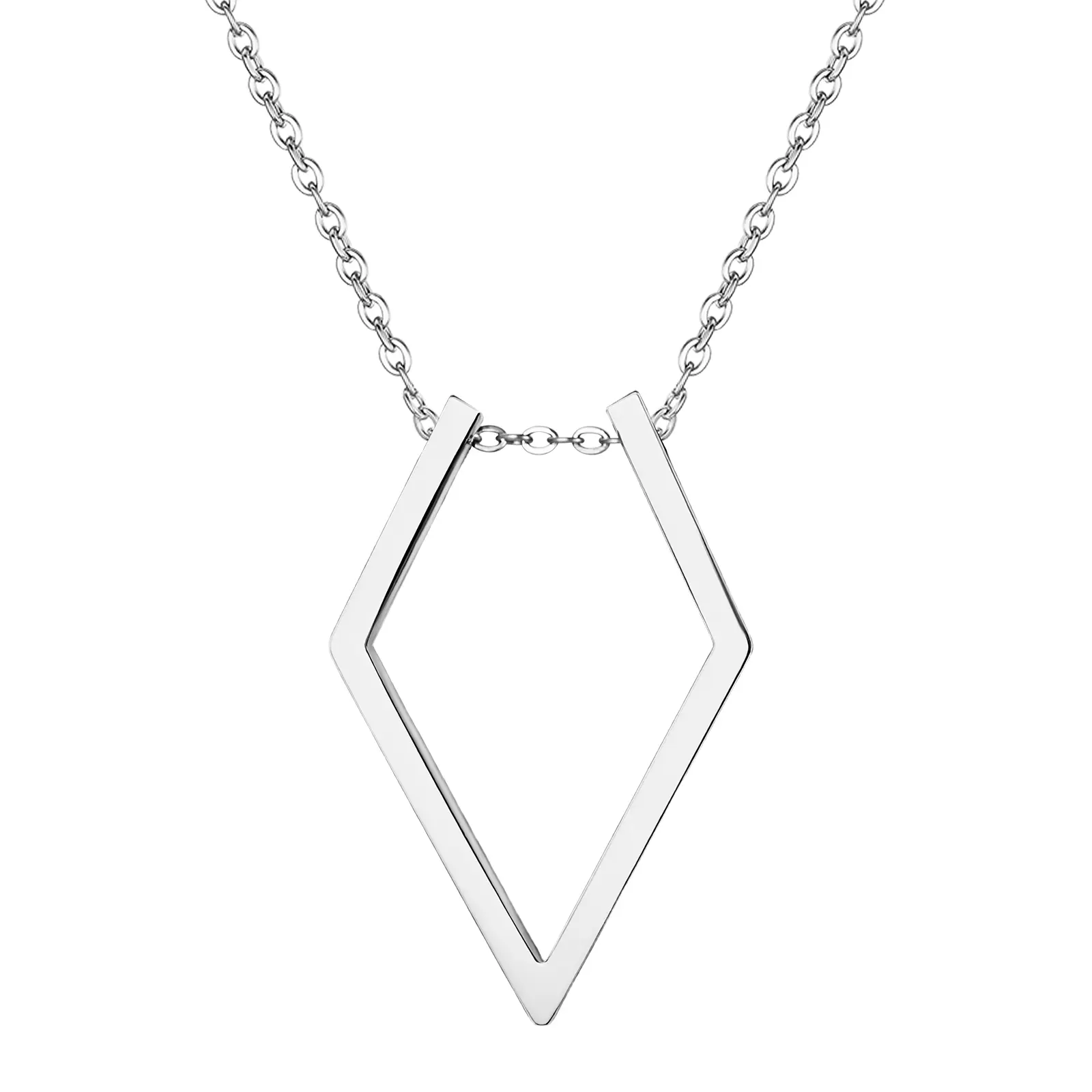 OIDEA Ring Holder Necklace for Women, Modern Stainless Steel Geometric Triangle Pendant with Adjustable Minimalist Chain, Modern Versatile Accessories, Ring Holder Necklaces