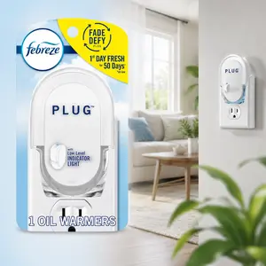 Febreze Noticeables Dual Scented Warmer Plug-In Air Freshener,plug-in odor fighter,alternating dual fragrance,continuous room freshener,tough odor neutralizer,outlet warmer,works with Febreze refills,living room,bedroom,bathroom,hallway,kitchen,home,car
