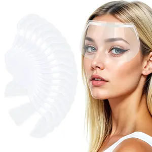 50 Pcs Shower Face Eye Shields, Clear Visors for Adults, Eye Shield after Cataract Surgery, Lash Goggles for Shower, Face Shield for Hairspray, Eyebrow Extensions Protection CIATBYYJ