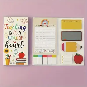 Colorful Self-Adhesive Sticky Notes Set, Adhesive Stickers, Perfect Gift for Students & Kids, Back-To-School Office Supplies, Christmas Present Idea, Sticky Labels