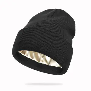 Solid Color Satin Lining Bonnet Hats for Men & Women - Suitable for Streetwear, Outdoor Sports, Skiing, Back To School & Freshness