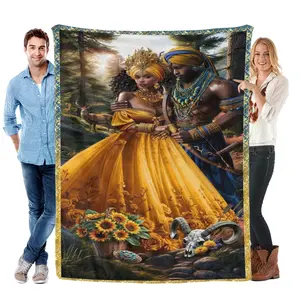 Oshun Ogun Shango Blanket African Orisha Love and Power Throw Lightweight Single-Sided Print Living Room Decor Gift