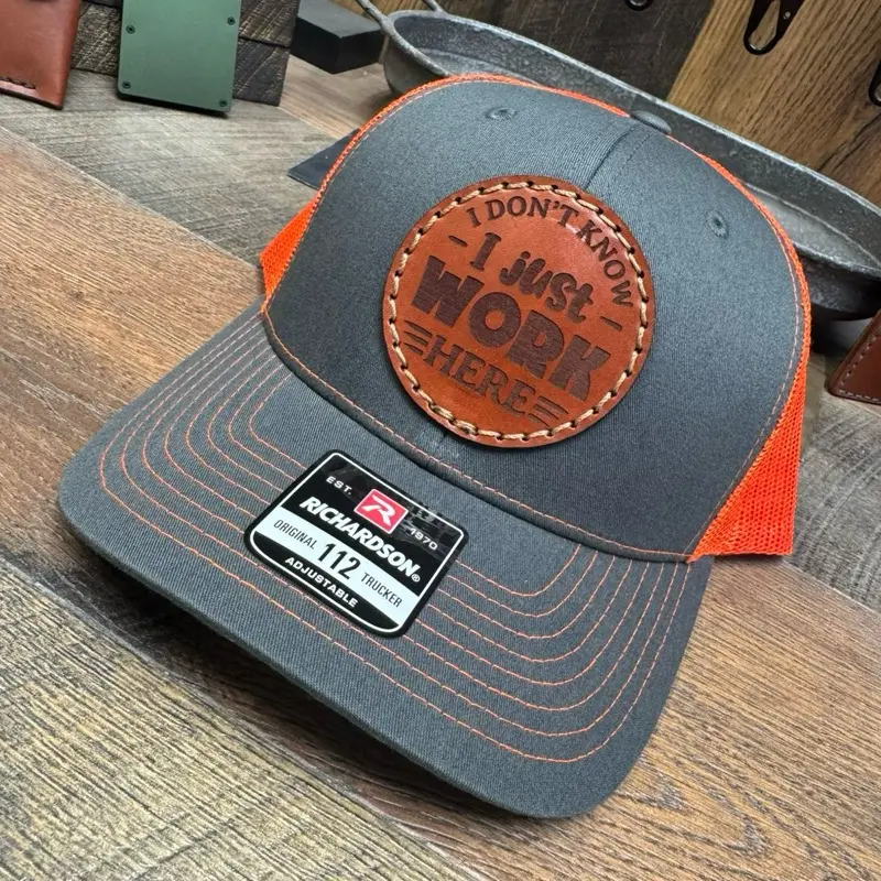 I Just Work Here, Blue Collar Hat, Clean Money, Construction, Lineman, Welder, Mechanic, Plumber, Electrician, Trucker, Gift, His Her, Dad Hat,