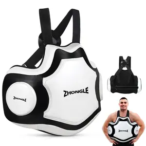 Professional Chest Guard Vest - Thickened EVA Protection for Boxing, Taekwondo, Muay Thai | Adjustable Strap (18.8x33 inch) Shock Absorption Gear data cable