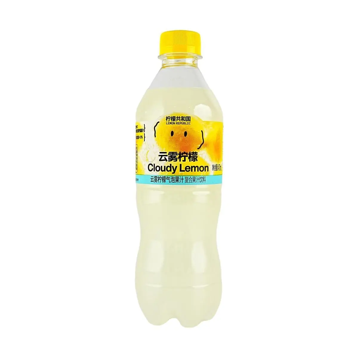 Lemon Republic Cloud Mist Sparkling Lemon Juice Drink - 470ml, 10%+ NFC Juice, Low Calorie, Refreshing Beverage