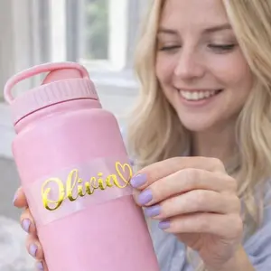 2″ Personalized Name Vinyl Sticker – Custom Decal for Bottles, Lunchboxes & More