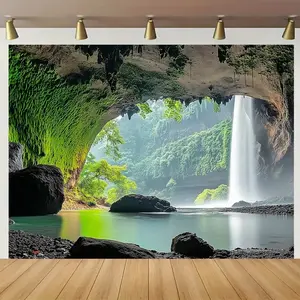 Ocean View Tapestry Blue Sky Backdrop Seascape Theme Wall Hanging Photography Background Coastal Decor for Living Room Bedroom Indoor Outdoor Home Decoration