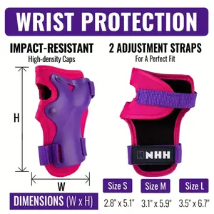 Nhh 6-In-1 Skateboard Protective Gear Set - Knee, Elbow Pads & Wrist Guards For Men, Women, And Youth Roller Skate Shoes Roller Skates For Adults
