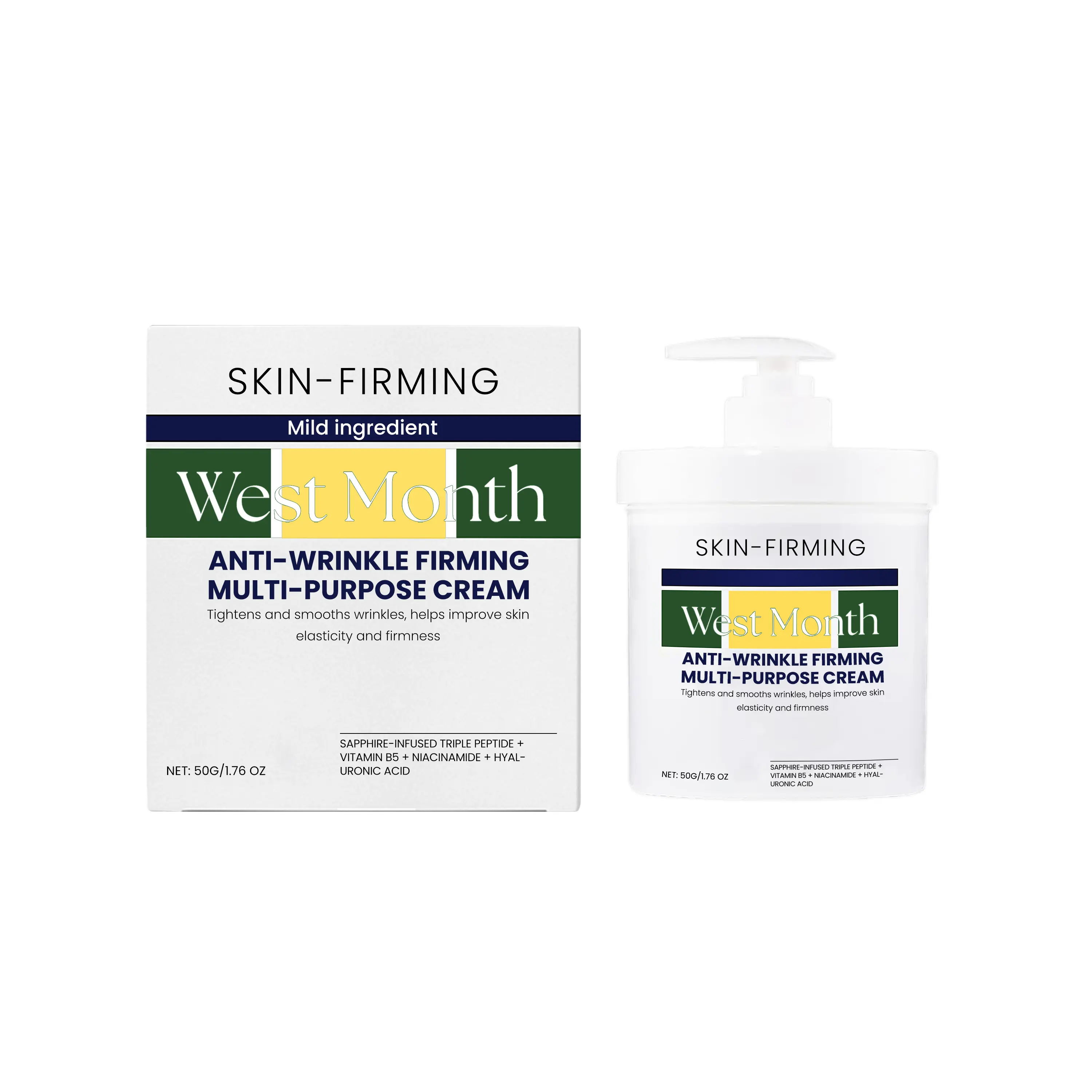 West&Month Moisturizing and Firming Cream - A gentle and moisturizing facial repair cream that can brighten and hydrate the skin.