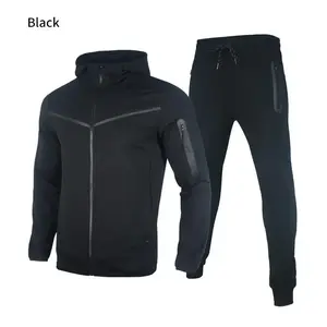Spring And Autumn Jacket Trousers Hooded Sports And Casual Set Men's Set Athletic Activewear Tracksuits