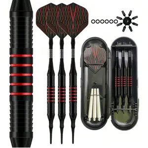 Soft Tip Dart Set with Flights & Tips, Professional Darts for Electronic Dartboards, Compatible with Most Dartboards for Competitive & Casual Play, Ideal for Beginners & Pro Players, Durable Soft Tip Design, Darts Sets, Darts Gear