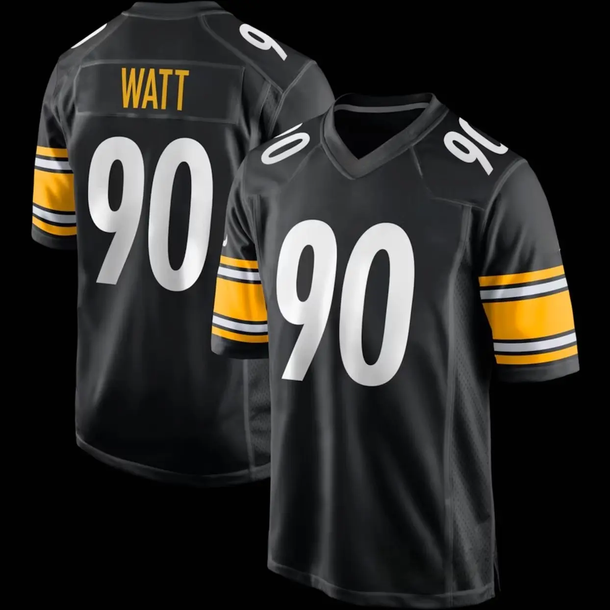 Unisex Football inspired by Pittsburgh 90 Watt Home Game Jersey - Black