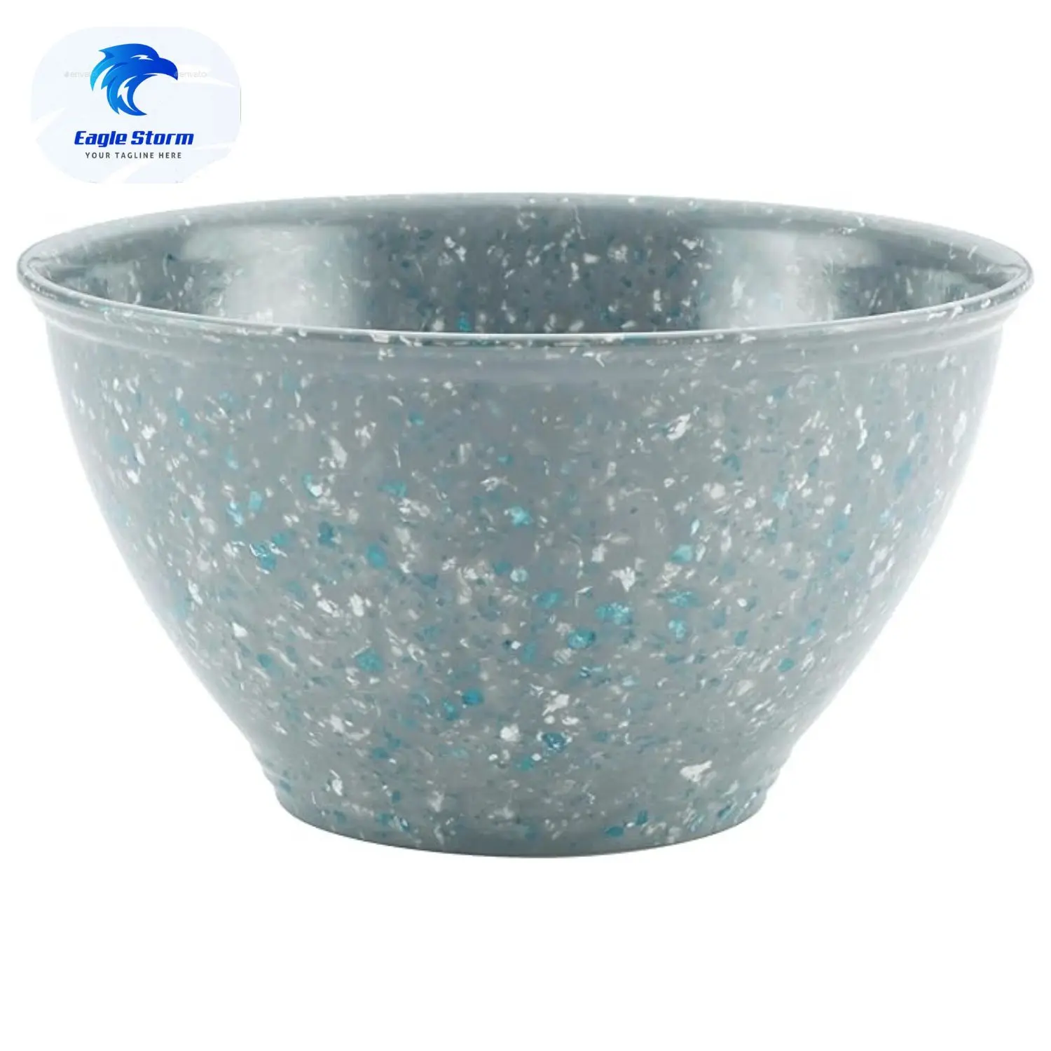 Accessories Kitchen Pantryware Multi Purpose/Salad Serveware/Melamine Garbage Bowl, 4 Liters, Sea Salt Gray Tableware