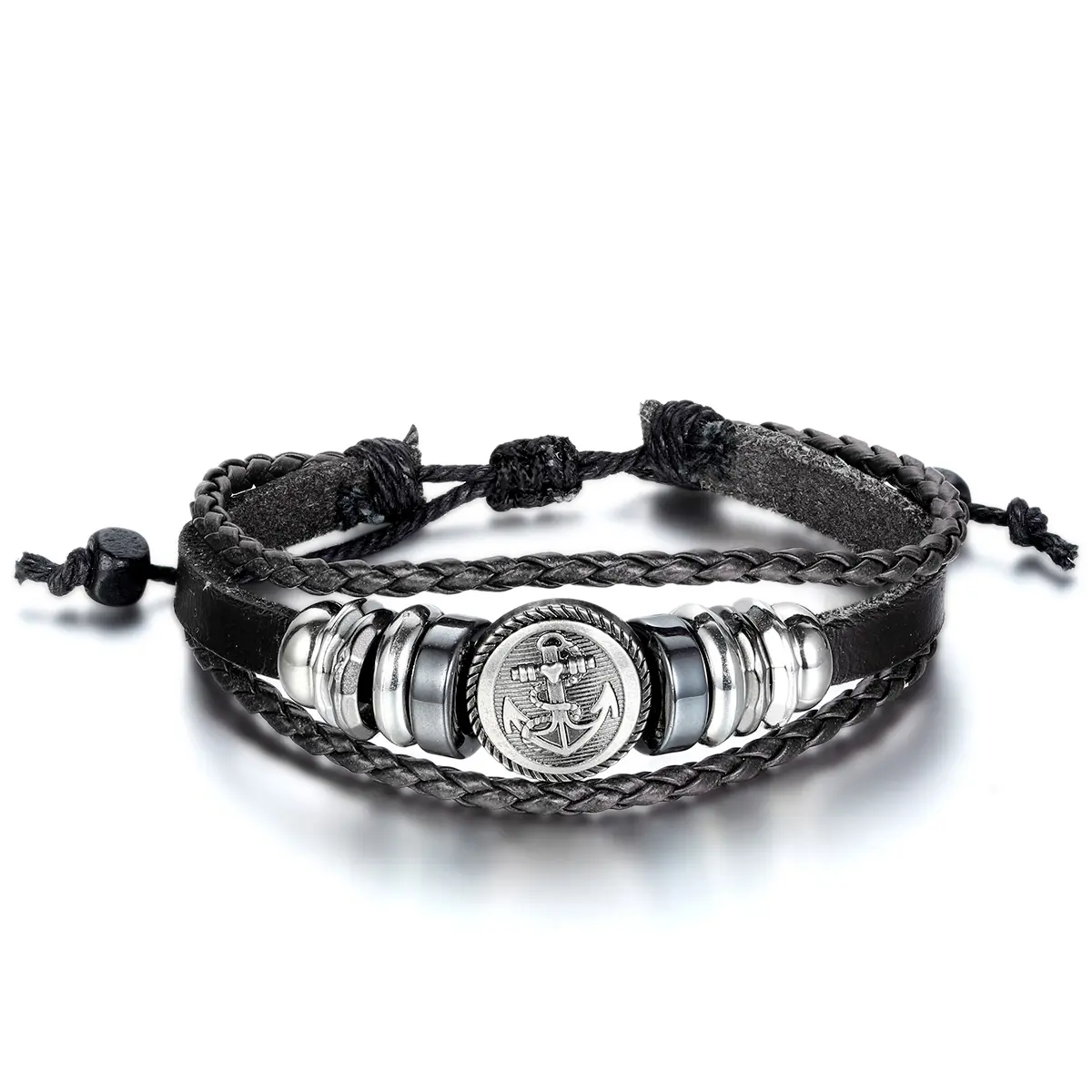 OIDEA Unisex Braided Charm Bracelet - Adjustable, Stretch Multilayered Bangles, Fashion Costume Jewelry Accessory for Enthusiasts summerwins,summerwins