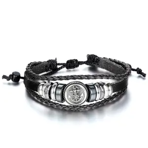 OIDEA Unisex Braided Charm Bracelet - Adjustable, Stretch Multilayered Bangles, Fashion Costume Jewelry Accessory for Enthusiasts summerwins,summerwins