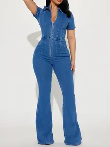 Can't Be Tamed Denim Jumpsuit - Medium Wash