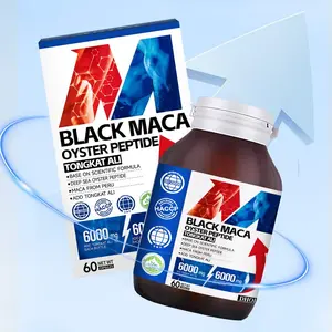 - Black Maca Oyster Peptide Capsules 6000mg | Max Strength Men's Energy & Immune Support with Tongkat Ali - 60 Ct