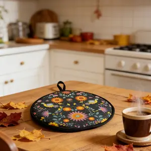 Mexican Thickened Corn Tortilla Insulation Bag, Pure Cotton Round Heat Resistant, Ideal for Mexican Cuisine, Durable & Reusable