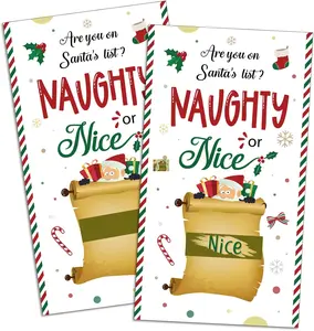 Funrous 50 Pcs Christmas Scratch off Cards Holiday Party Game Cards Christmas P