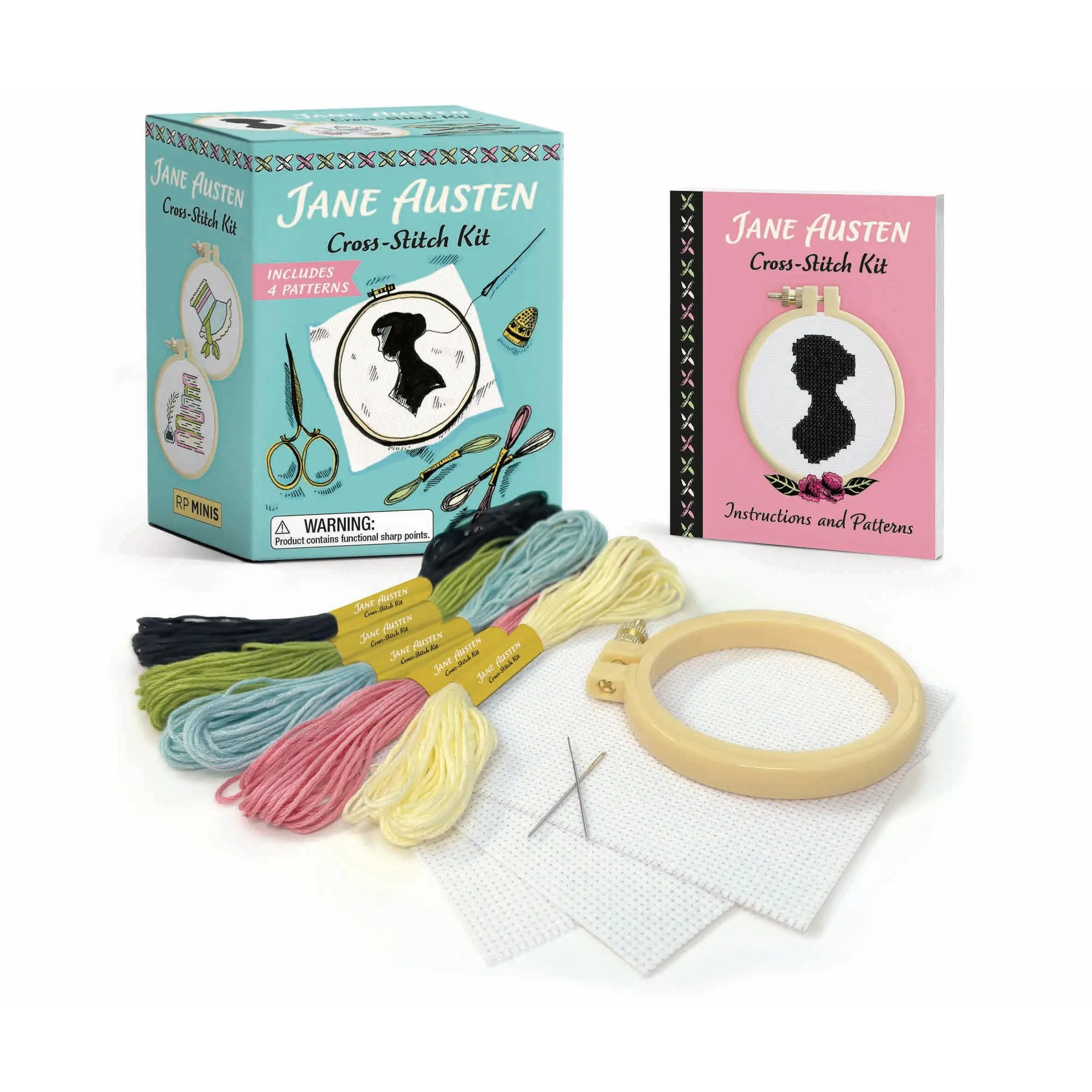 Jane Austen Cross-Stitch Kit by RP Minis [Novelty Gift]