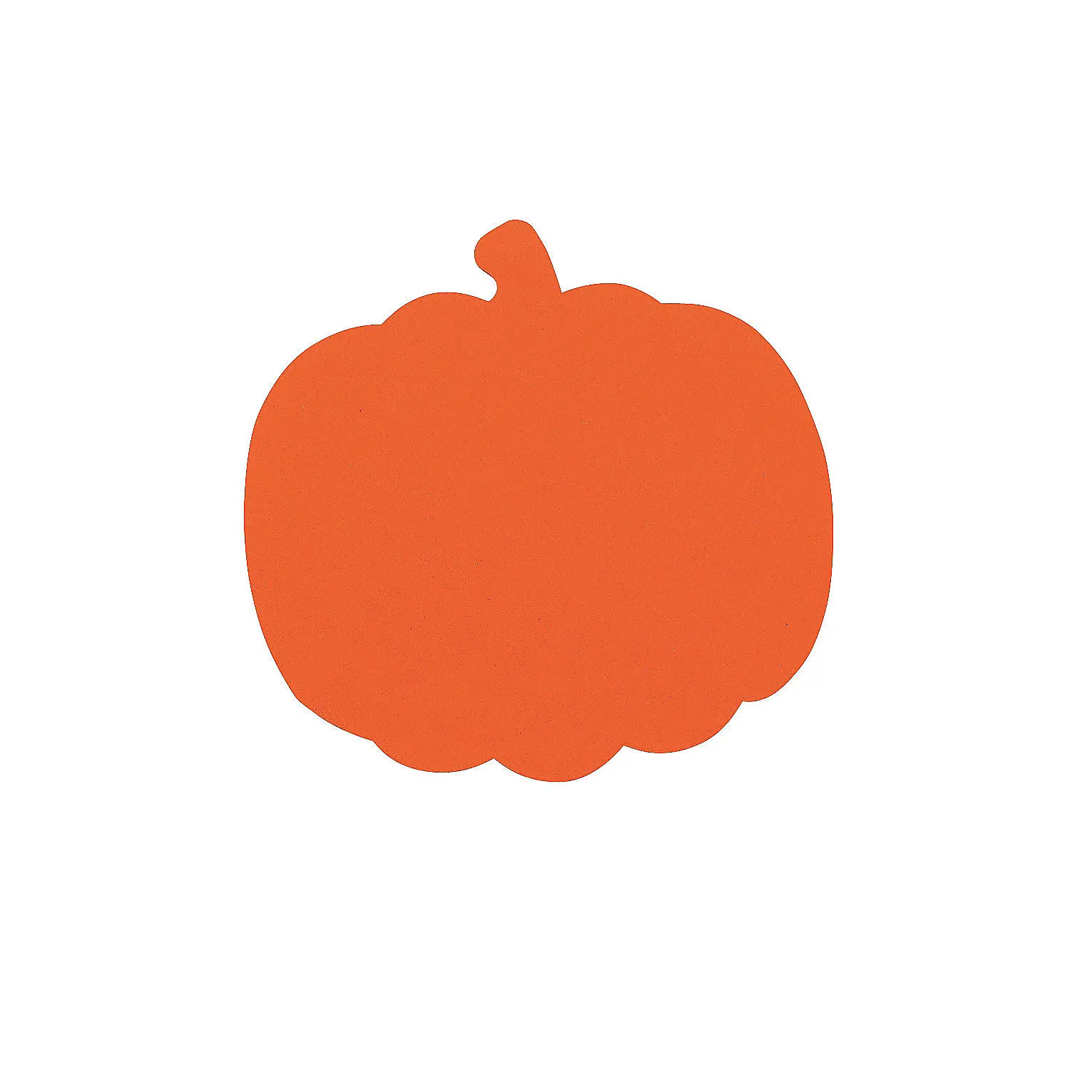 8" Jumbo Classic Orange Pumpkin-Shaped Lightweight Foam Cutouts - 24 Pcs, Halloween Festival Decoration, DIY Scrapbooking & Stamping Supply, Handmade Gifts for Budding Artists Ages 3 & Up