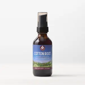 WishGarden Cotton Root Bark Supplement for Women's Health & Oxytocin Support Gluten-Free Vegan 2 fl oz Pump Top Bottle - Healthcare