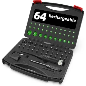 Professional 32/64 Adapte-Boresighter-Kit: Ultra-Bright Red/Green-Beam for 200+ models (0.17 to 12GA)