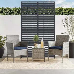 Decorative Outdoor Privacy Screens, Freestanding Metal Garden Panels for Courtyard, Balcony, Poolside & Indoor Spaces