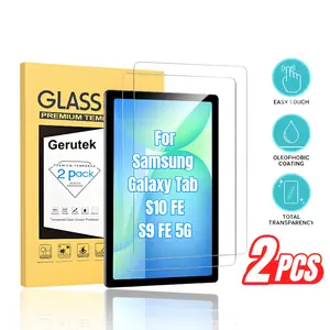 2 Pieces - Tempered Glass Screen Protector for GALAXY Tab S7/S8/S9/S9FE/S10/S10FE 11 Inch, Glossy, Anti-Scratch, Anti-Reflective, Anti-Slip, Modern Tablet Accessories, Durable Protection, Anti-Scratch Shield, Clear Display Cover, Protective Layer
