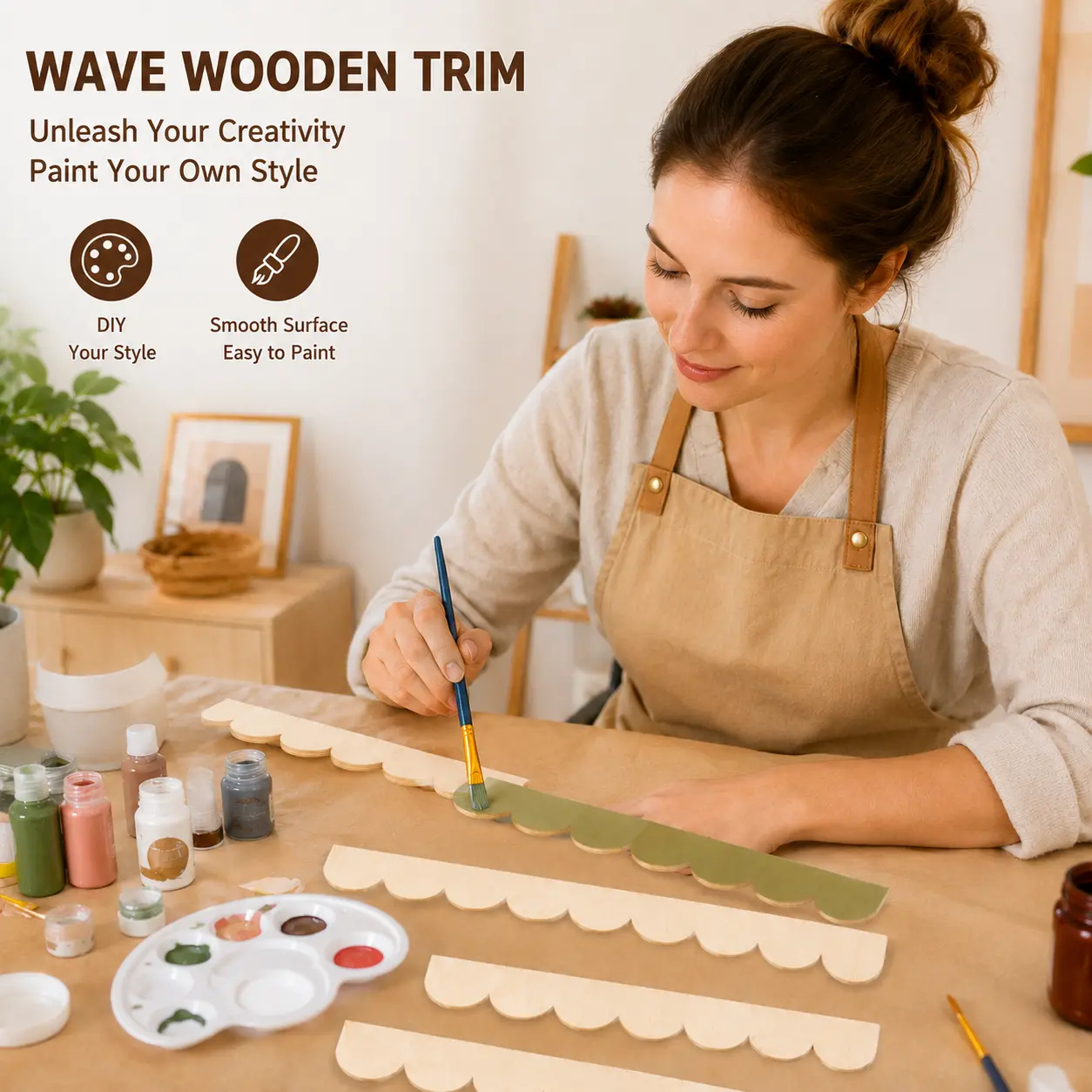 12PCS Decorative Wave Trim - Perfect for Custom DIY Projects & Home Decor
