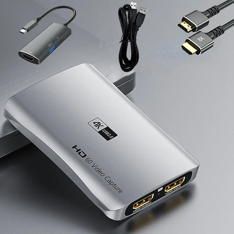 Ring Out 4K Capture Card, High-Definition Video Recording Device, HDMI Output, Digital Hdmi Port, Ideal for Streaming & Gaming, Enhance Your Content Quality