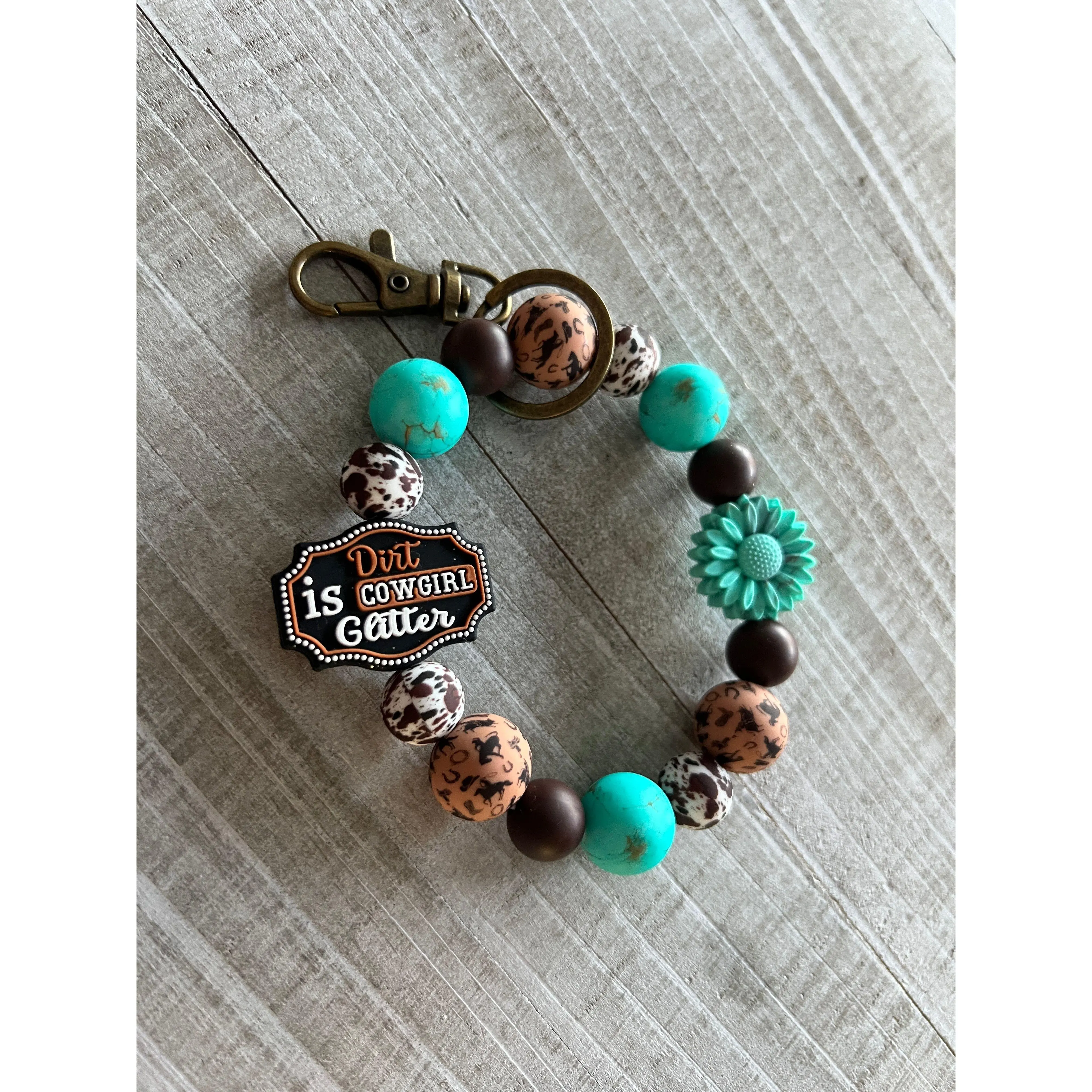 Dirt is Cowgirl Glitter Wristlet
