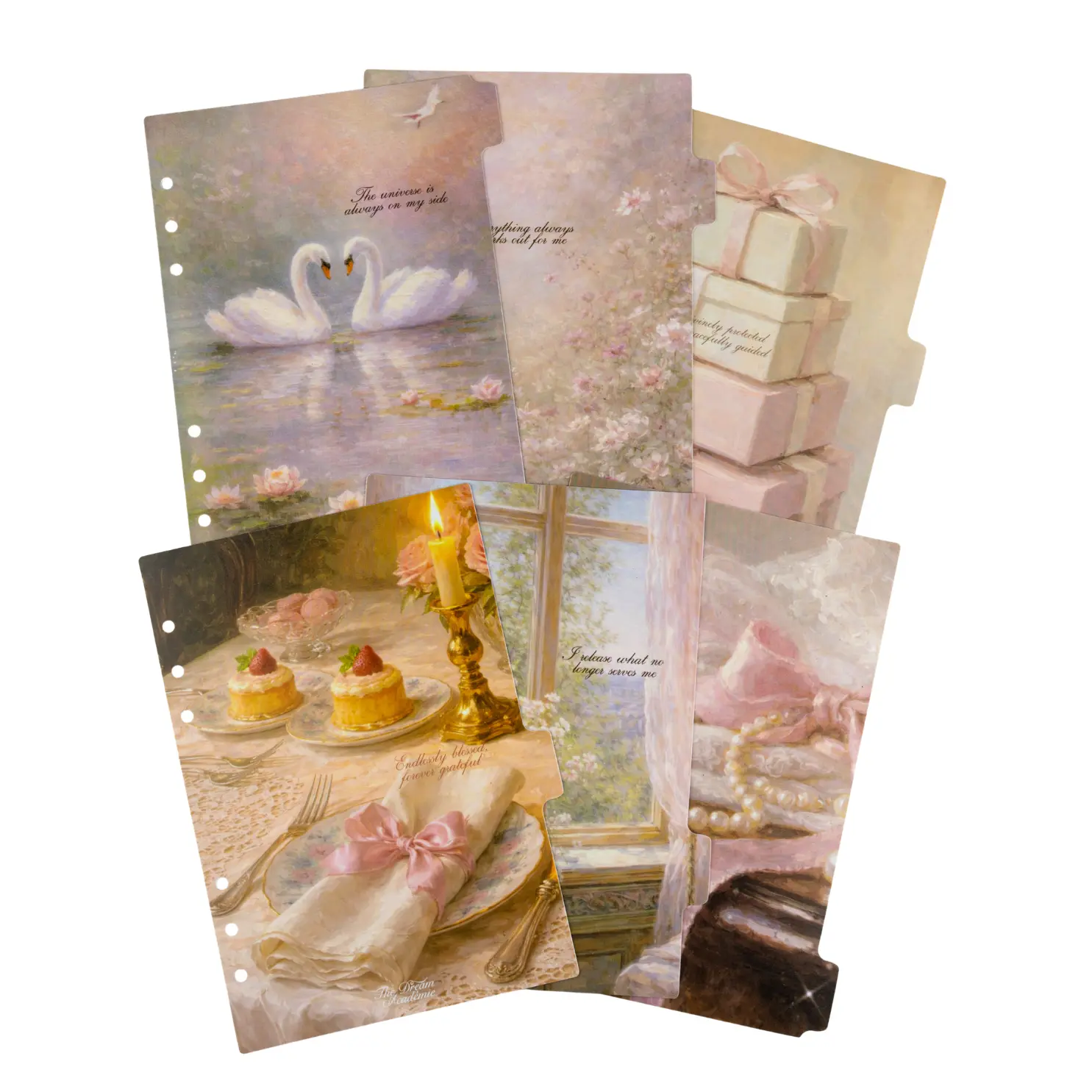 Pastel Collection Dividers | Beautiful A5 & Personal Ring Binder Dividers with Tab Stickers