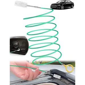 Upgraded Auto Sunroof Drain Cleaning Tool, 120 Inch Long Flexible Drain Brush Pipe Cleaners for Car, Slim Drain Dredging Tool Tube Cleaning Brush Perfect for Car Sunroof, Windshield Wiper Drain Hole