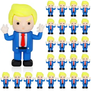 25pcs Mini Figures,Mini Little People 2026 Toy Figure,Novelty Gifts for USA Supporters and Patriotic Americans,USA 2026 Bobblehead for Car Home Desk Party Decorations