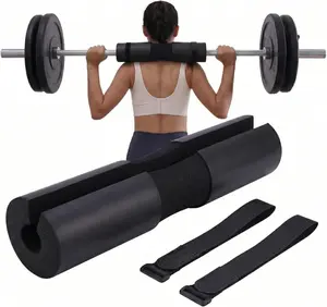 Barbell Pad Squat Pad for Lunges and Squats - Hip Thrust Pad for Standard and Olympic Bars - Provides Cushion to Neck and Shoulders While Training