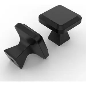 10 Pack Matte Black Kitchen Cabinet Knobs Dresser Knobs Drawer Knobs Cabinet Hardware Zinc Knobs for Dresser Drawers