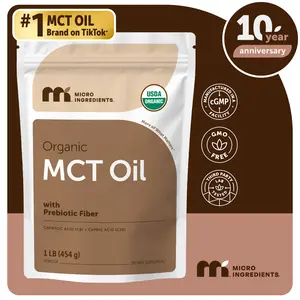 Micro Ingredients Organic MCT Oil Powder 1 Pound