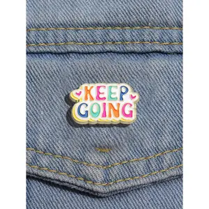 Letter Design Brooch, Cute Cartoon Pin for Women & Men, Fashion Brooch for Party, Daily Clothing Decor, Trendy All-match & Exquisite Brooch for Birthday Gift, Charms, Jewelry