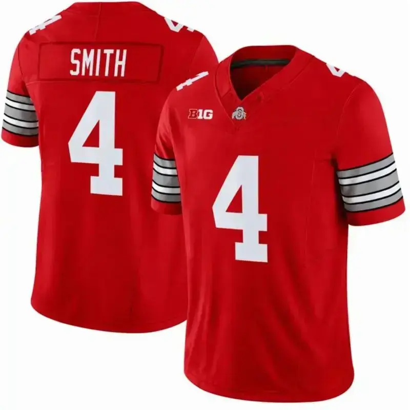 Unisex Ohio State Buckeyes Football Jersey – All Players Collection, Scarlet Red, White & Gray 3-Color Design, Full Team Logo Design, Player Style Game Day Shirt, College Football Fan Apparel