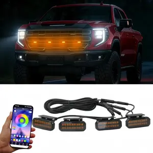 LED Front Grille Light for SIERRA 1500 SIERRA HD SIERRA 3500 HD Car Daytime Running Light Wheel Eyebrow Lamp 12V Enhances Visibility and Style