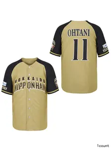 Men's Hokkaido Nippon-Ham #11 Ohtani Fighters Summer Baseball Jersey Embroidery