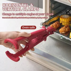 【Five pack 】2 in 1 Anti Scald Bowl Holder Clip Upgraded Multi Function Tongs Clamp Holder Hot Plate Gripper for Kitchen High Heat Resistant Silicone for Microwave Air Fryer Anti Slip