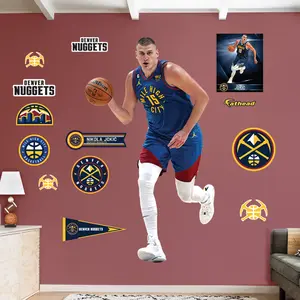 Nikola Jokić - RealBig Statement Jersey Collection - Official NBA - Denver Nuggets - Reusable Vinyl Wall Decals