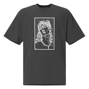 CELESTIAL ROCK GOD Oversized Faded T-Shirt Dark